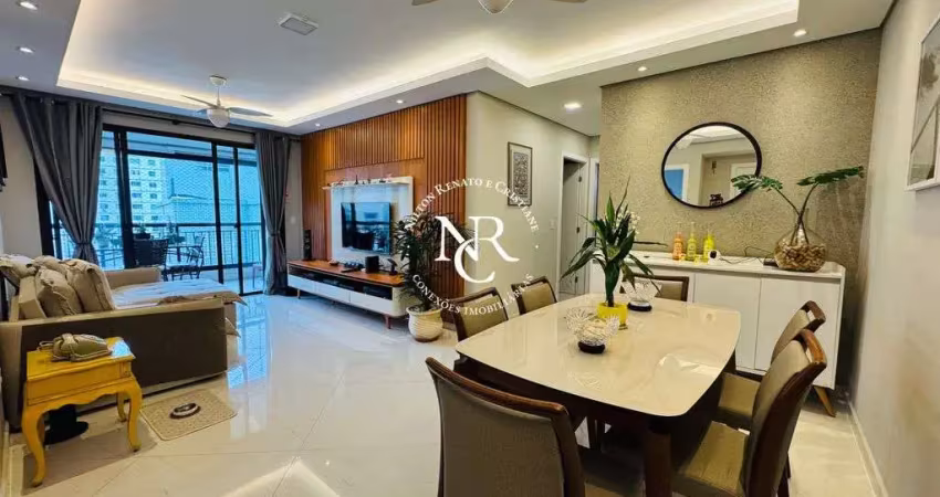 Apartamento em santos á venda, 86m², 2 quartos e 2 vagas em prédio com lazer
