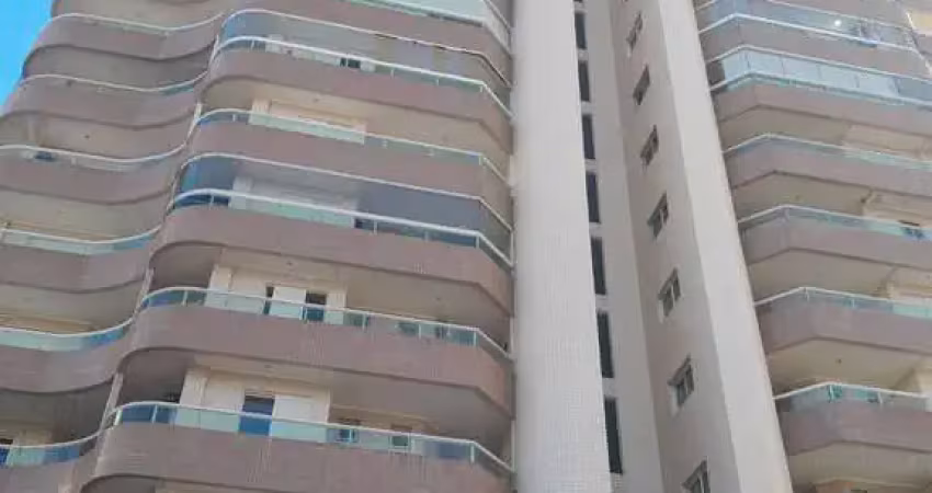 Apartamento na vila tupi com varanda ampla e vista mar com 2 dormitorios