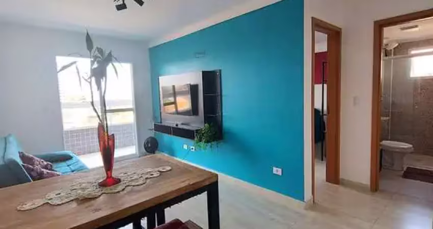 Locação -  Apartamento Mobiliado de 1 Quarto na Mirim, Praia Grande