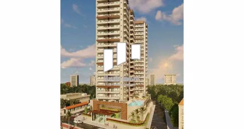 Apartamento com 2 dorm e varanda gourmet de frente para o mar na praia grande sp.