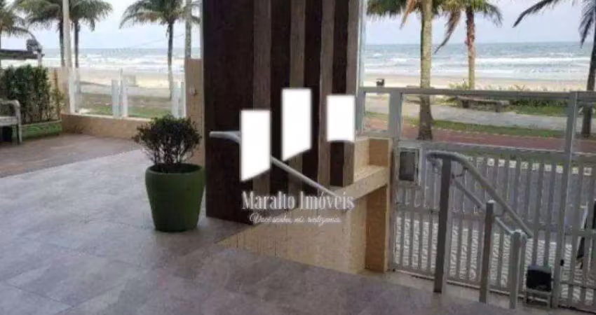 Apartamento de 2 dormitórios em prédio de frente para o mar em praia grande sp.