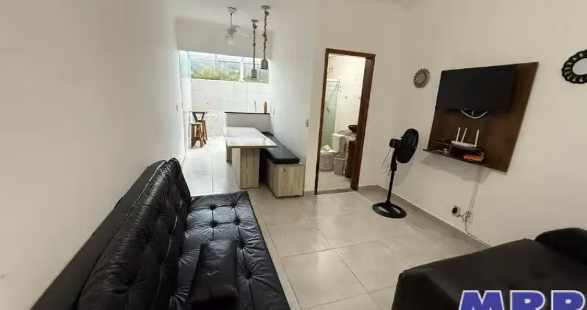 Apartamento para locação na praia do sape, ubatuba-sp: 1 quarto, 1 sala, 1 banheiro, 1 vaga de garagem - 31,00 m²!