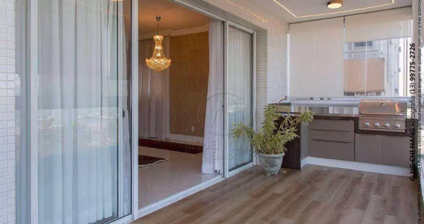 Apartamento com 4 quartos para alugar no Embaré, Santos 