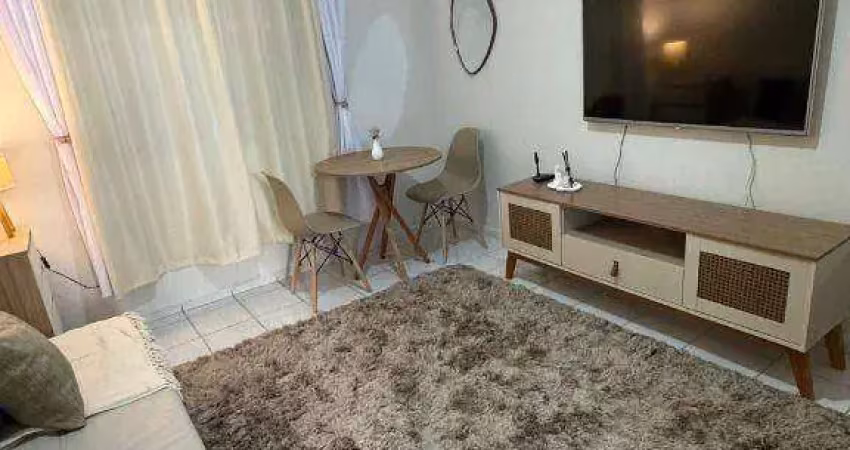 Kitnet com 1 dormitório para alugar, 17 m² por r$ 2.500,02/mês - aparecida - santos/sp