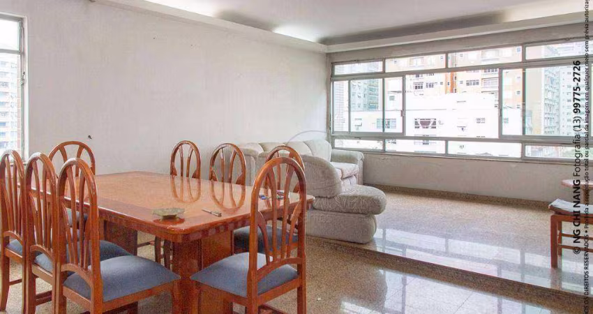 Apartamento com 3 dormitórios, 207 m² - venda por R$ 1.200.000,00 ou aluguel por R$ 6.000,02/mês - Gonzaga - Santos/SP