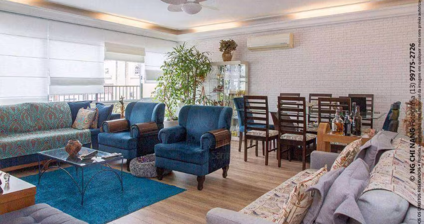 Apartamento com 3 dormitórios à venda, 180 m² por R$ 950.000,00 - Boqueirão - Santos/SP