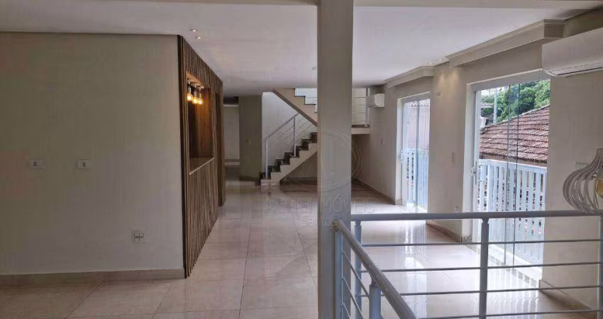 Casa a venda e locação no bairro da Aparecida com 3 dormitórios 360 m² - venda por R$ 1.810.000 ou aluguel por R$ 13.000/mês - Embaré - Santos/SP