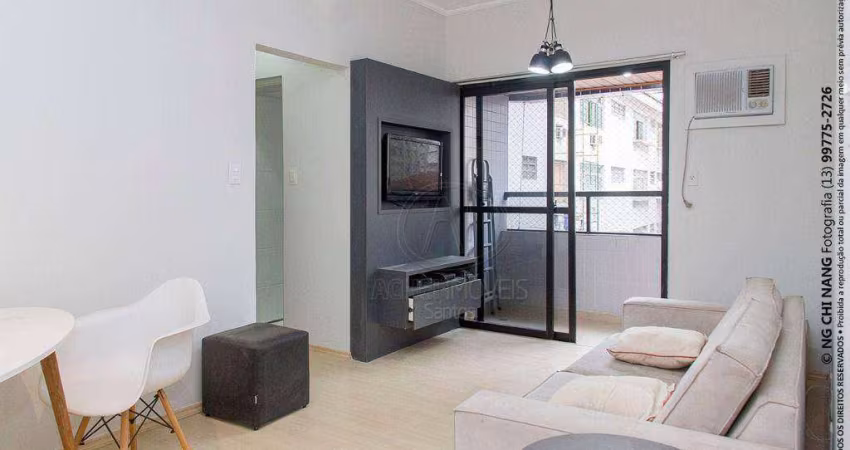 Apartamento 2 dormitórios Mobiliado  locação Boqueirão/Santos