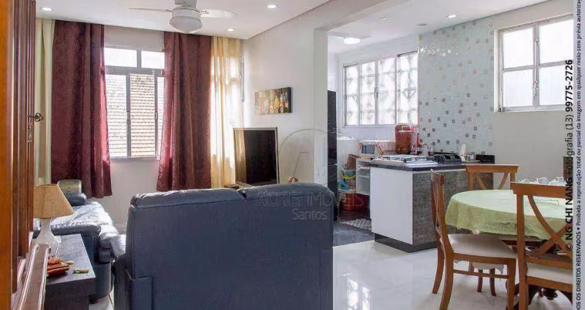 Apartamento com 2 quartos à venda no Embaré, Santos 