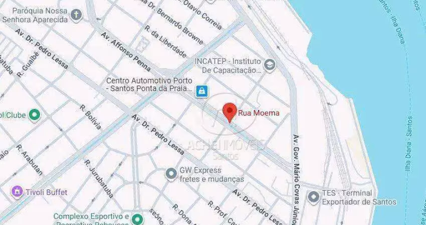 Terreno à venda, 720 m² por r$ 2.200.000,00 - ponta da praia - santos/sp