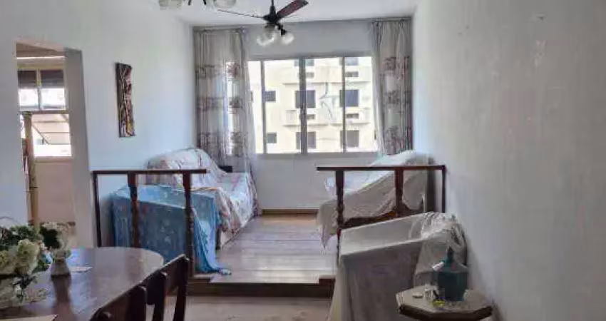 Apartamento com 2 dormitórios2 banheiros  elevador, garagem demarcada à venda, 90 m² por r$ 590.000 - aparecida - santos/sp