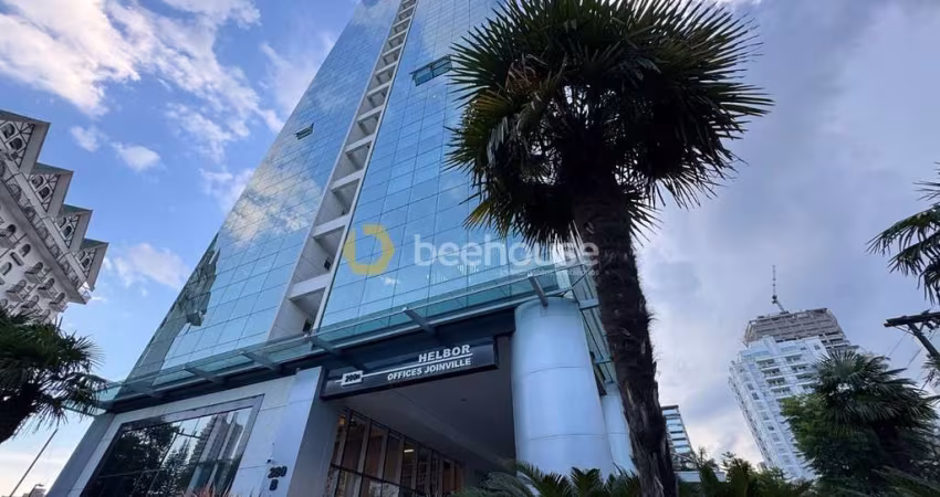 Excelente Sala Comercial no Helbor Office Joinville!-  Mobiliada e pronta para o uso.
