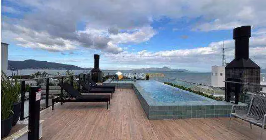 Studio com 1 dormitório para alugar, 47 m² por r$ 5.371,67/mês - coqueiros - florianópolis/sc