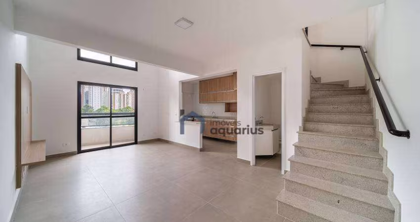 Apartamento Duplex com 1 dormitório à Locação, 78 m² - Jardim Aquarius - São José dos Campos/SP