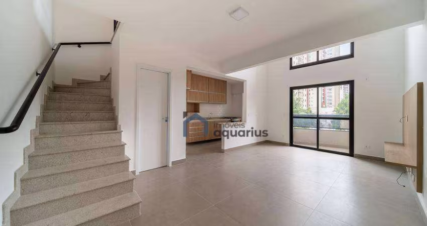 Apartamento com 1 dormitório para alugar, 78 m² por R$ 5.438,00/mês - Jardim Aquarius - São José dos Campos/SP