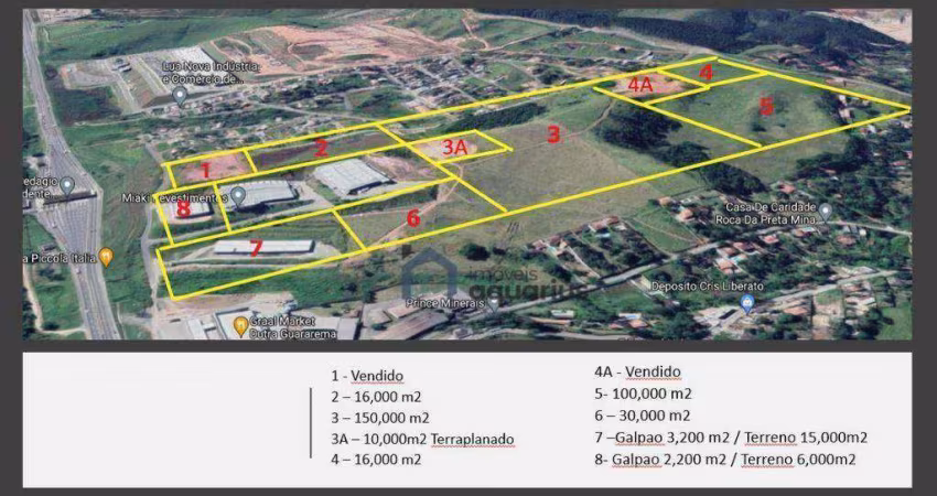 Área à venda, 343000 m² por R$ 212.000.000,00 - Chácaras Guanabara - Guararema/SP