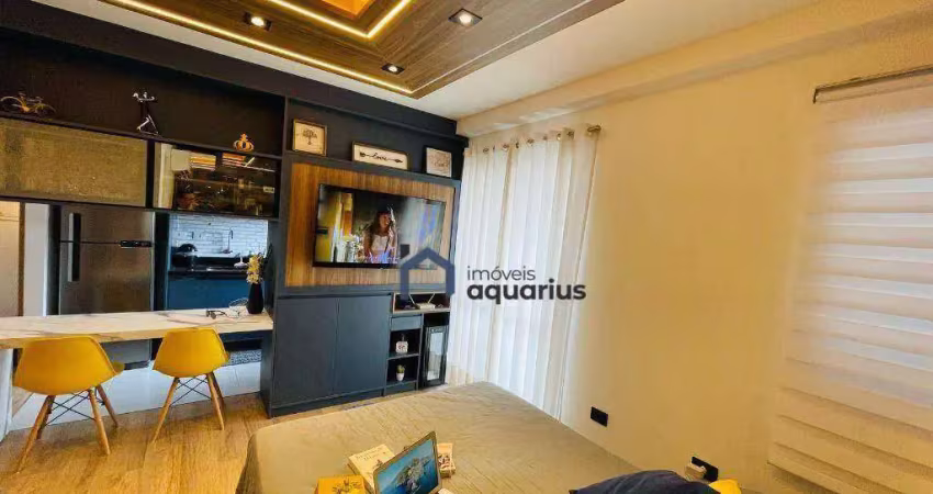 Apartamento com 1 dormitório à venda, 35 m² por r$ 590.000 - jardim aquarius - são josé dos campos/sp