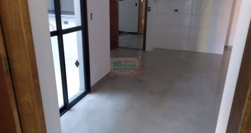 LINDA COBERTURA C/ ELEVADOR | NOVO | 2 DORM | SACADA | 1 VAGA - 85,20 MTS - A VENDA - PRÓX. RUA CARIJOS - R$ 395.000,00 - JARDIM ALVORADA - SANTO ANDRÉ/SP.