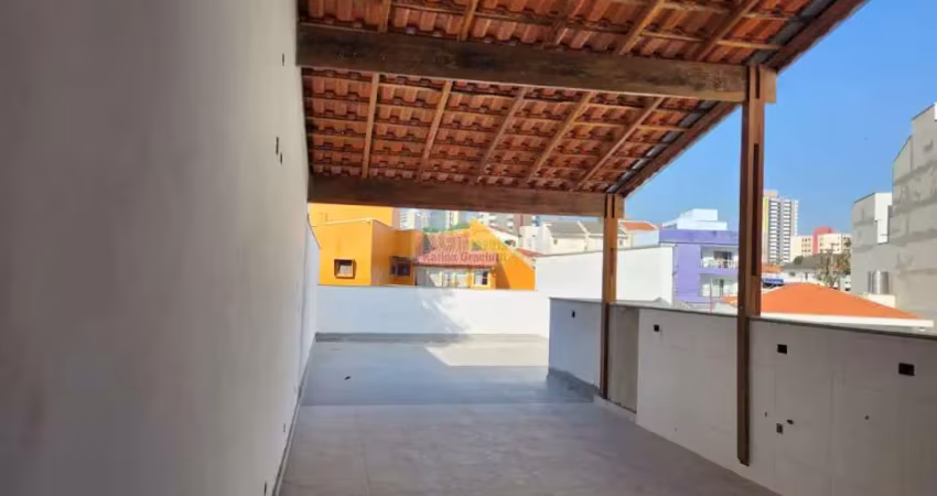 Cobertura com elevador | nova | 3 dorm | suíte | sacada | espaço gourmet | 2 vagas - próx. parque ipiranguinha - 162 mts - a venda - vila assunção - santo andré/sp.