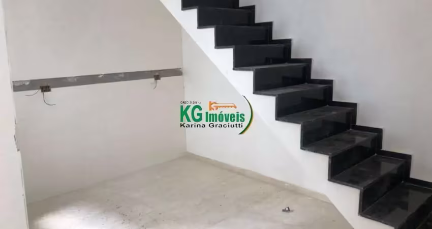 Linda cobertura com 02 dormitórios,01 vaga,50 m²,a venda por 400.000,00-jardim stetel,santo andré/sp.