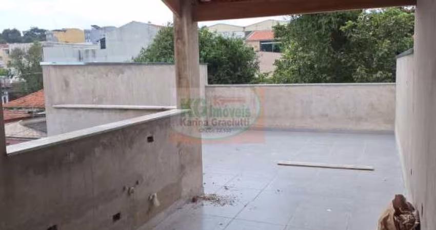 LINDA COBERTURA | NOVA | 2 DORMI SENDO 1 SUÍTE | 2 VAGAS - PRÓX AO CLUBE ARAMAÇÃ - A VENDA - R$ 420.000,00 - VILA PIRES - SANTO ANDRÉ/SP.