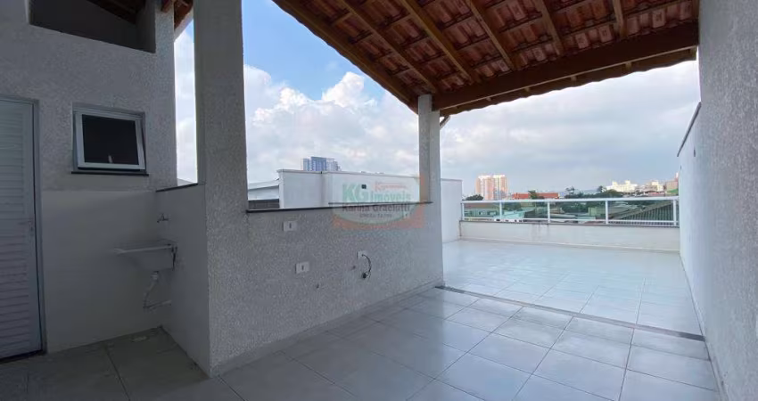 COBERTURA | NOVA | ELEVADOR | 2 DORM | SUÍTE | SACADA | 1 VAGA - 100 MTS - A VENDA - R$ 480.000,00 - VILA PIRES - SANTO ANDRÉ/SP.