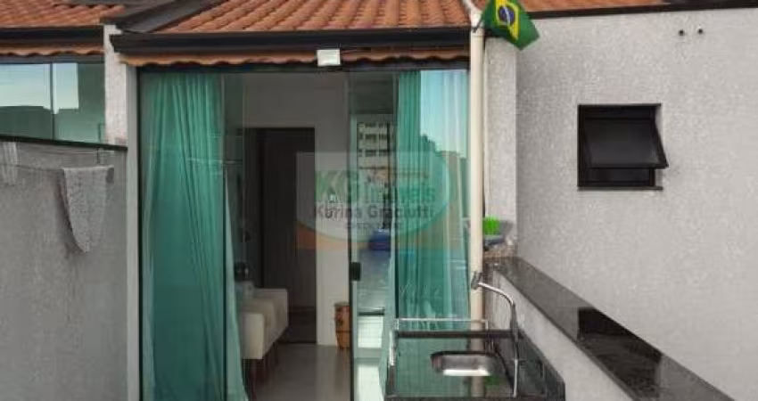 LINDA COBERTURA FRENTE PLANEJADA C/ ELEVADOR | 2 DORMTS | SUÍTE | SACADA | 1 VAGA - 100 MTS - A VENDA - R$ 467.000,00 - BAIRRO SANTA TEREZINHA - SANTO ANDRÉ/SP.