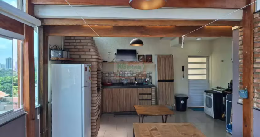 Linda cobertura frente planejada e decorada | 2 dorm | sacada | coz planejada | espaço gourmet | 1 vaga - a venda -  r$ 509.000,00 - vila eldízia - ao lado do parque central - santo andré/sp.