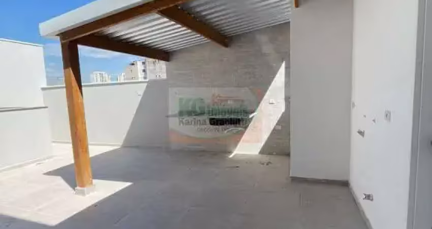 Linda cobertura c/ elevador | nova | 2 dorm | suíte | espaço gourmet | 2 vagas - 105 mts - a venda - r$ 697.000,00 - santa maria - santo andré/sp.