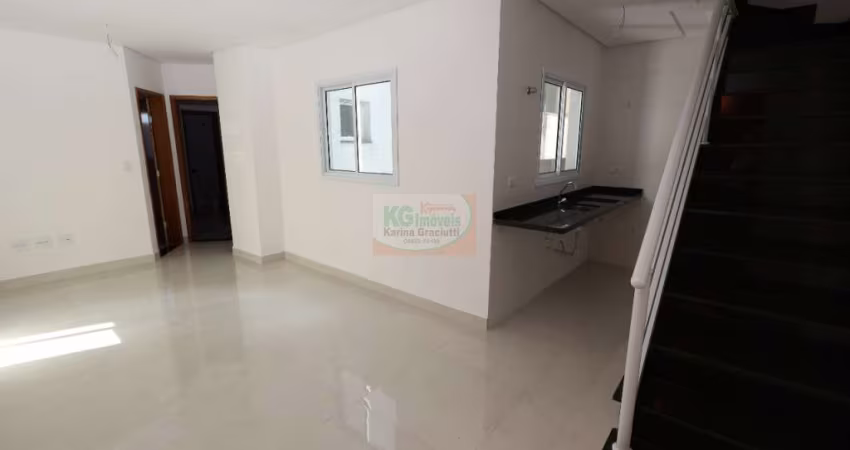 COBERTURA COM 2 DORMITÓRIOS SENDO 1 SUITE , 51 M²  A VENDA POR R$ 423.000,00 - VILA PIRES - SANTO ANDRÉ/SP