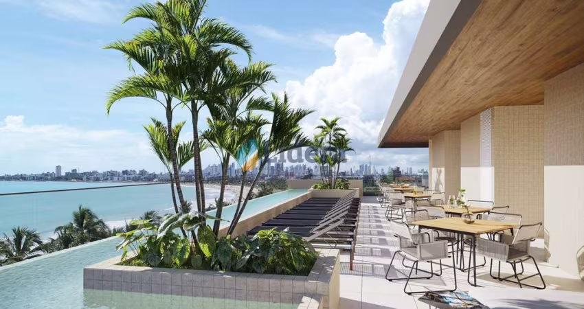 Flat com área externa - 41,95m² - Intermares, Cabedelo/PB