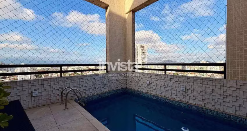 Cobertura com 3 quartos à venda no Embaré, Santos 