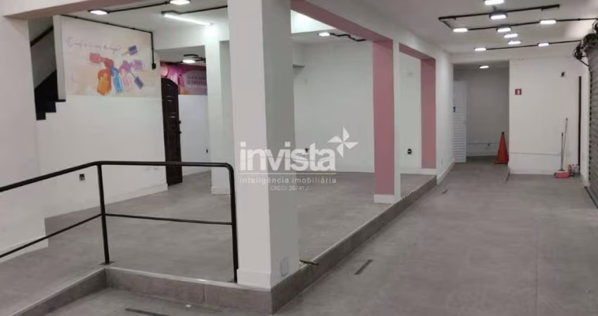 Excelente Loja/Ponto Comercial de esquina com 220 m² para Alugar no Marapé em Santos