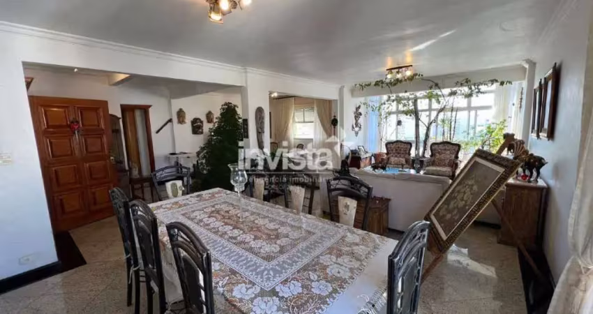Apartamento à venda, 228 m², um por andar, elevador privativo, 3 dormitórios, gonzaga-santos