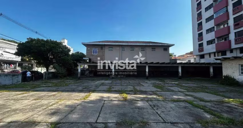 Terreno comercial para alugar no Embaré, Santos 