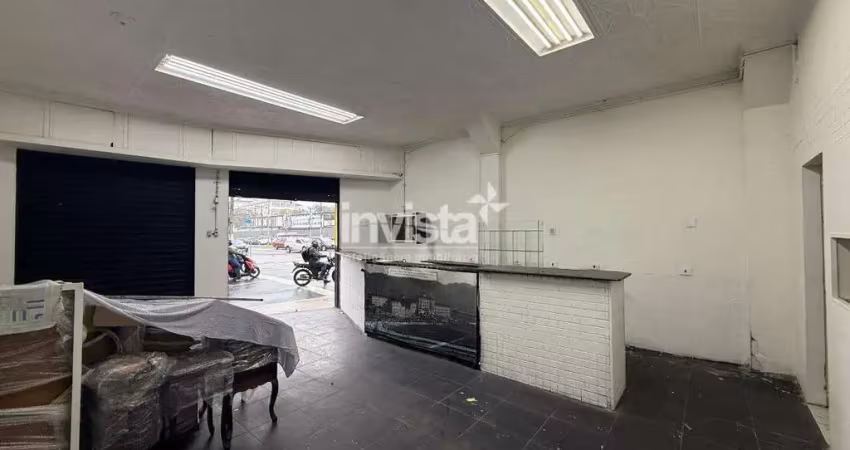 Ponto comercial para alugar na Vila Mathias, Santos 