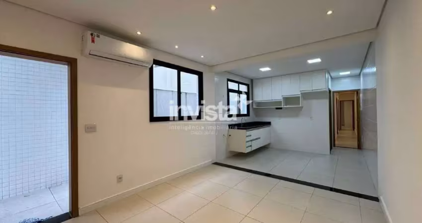 Casa sobreposta baixa 3 dormitórios sendo 1 suíte para alugar no aparecida em santos