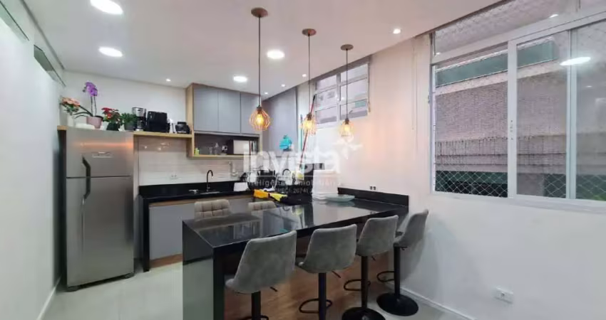 Apartamento com 2 quartos à venda no Gonzaga, Santos 