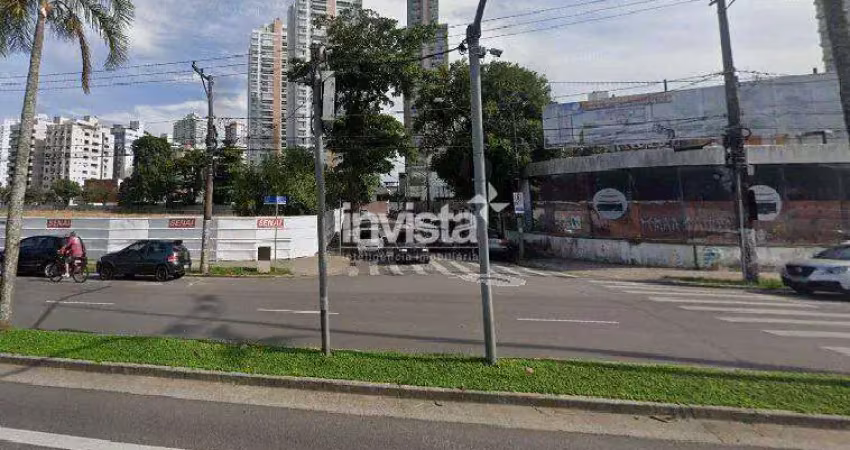 Terreno comercial para alugar no Ponta da Praia, Santos 