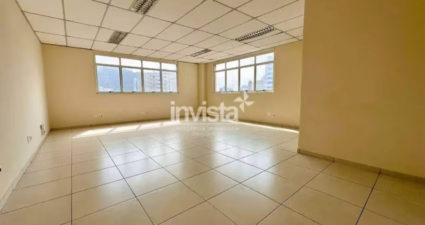 Sala comercial para alugar na Vila Mathias, Santos 