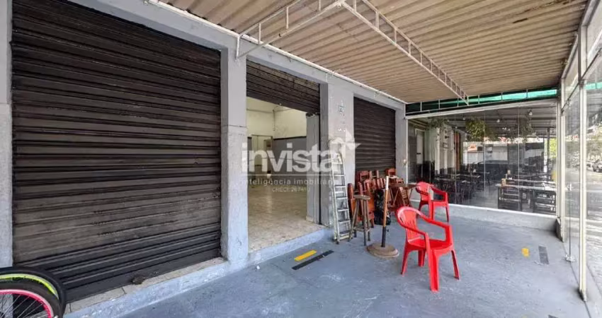 Ponto comercial para alugar no Marapé, Santos 