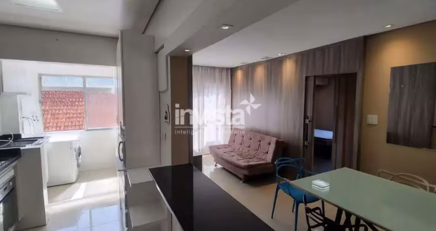 Apartamento mobiliado para locação na avenida ana costa – santos/sp