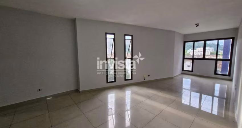 Apartamento de 3 dormitórios para locação em Santos!