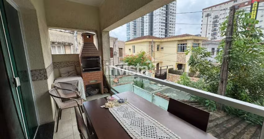 Casa com 2 quartos à venda no Macuco, Santos 