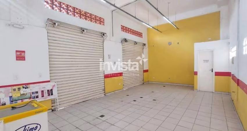 Loja/Ponto Comercial com recuo para Alugar com 40m² por R$ 4.000,00/mês na Avenida Jovino de Melo na Zona Noroeste em SANTOS