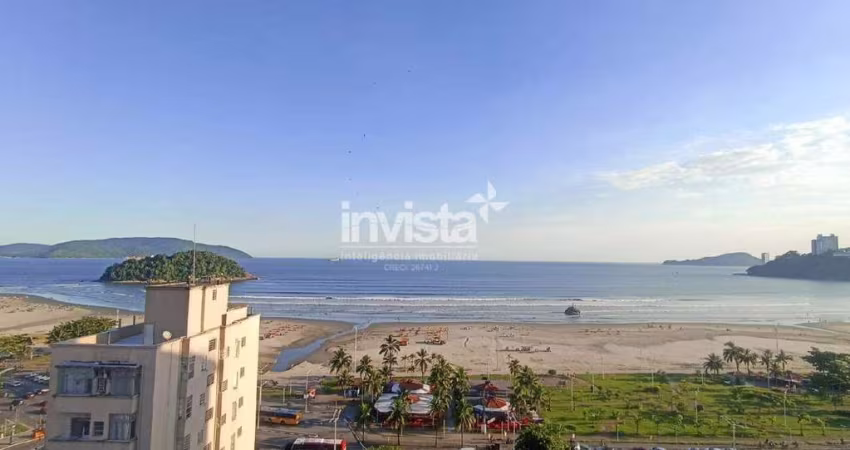 Apartamento Studio MOBILIADO com Vista Mar para Alugar no Itararé em São Vicente