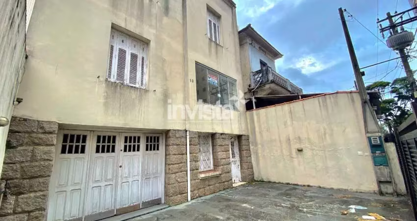 Locação - casa comercial no embaré, pertinho da praia!