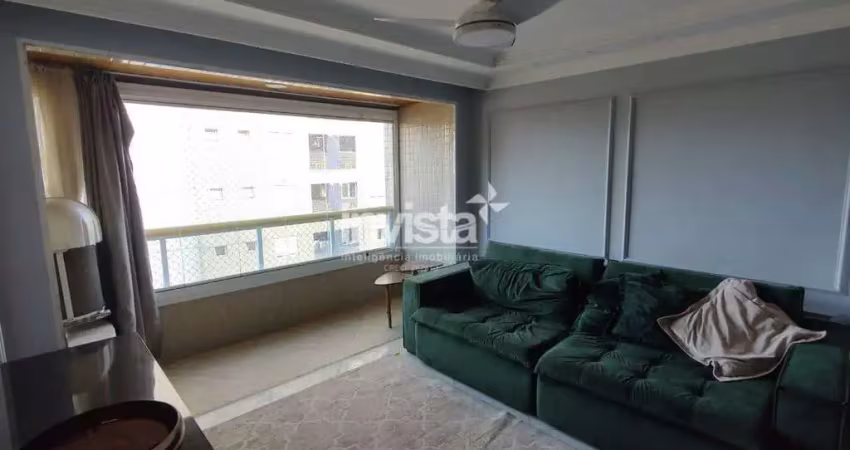 Apartamento mobiliado para locação no gonzaga em santos!