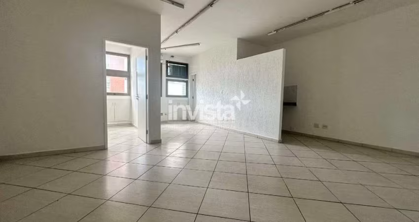 Sala comercial no bairro do Gonzaga em Santos