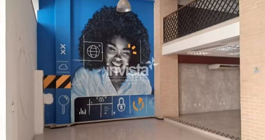 Locação de Terreo e Mezanino em Prédio Comercial no Centro de Santos